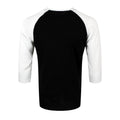 Black-White - Back - Foo Fighters Unisex Adult Ray Gun Cotton Raglan T-Shirt