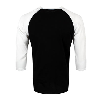 Black-White - Back - Foo Fighters Unisex Adult Ray Gun Cotton Raglan T-Shirt