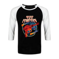Black-White - Front - Foo Fighters Unisex Adult Ray Gun Cotton Raglan T-Shirt