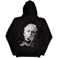 Black - Back - Machine Gun Kelly Unisex Adult Cracked Effect Hoodie