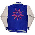 Blue-Grey - Back - Slipknot Unisex Adult 9 Point Star Varsity Jacket