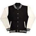 Black-White - Front - The Rolling Stones Unisex Adult Tour ´78 Varsity Jacket