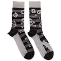 Black - Front - CBGB Unisex Adult Striped Logo Socks