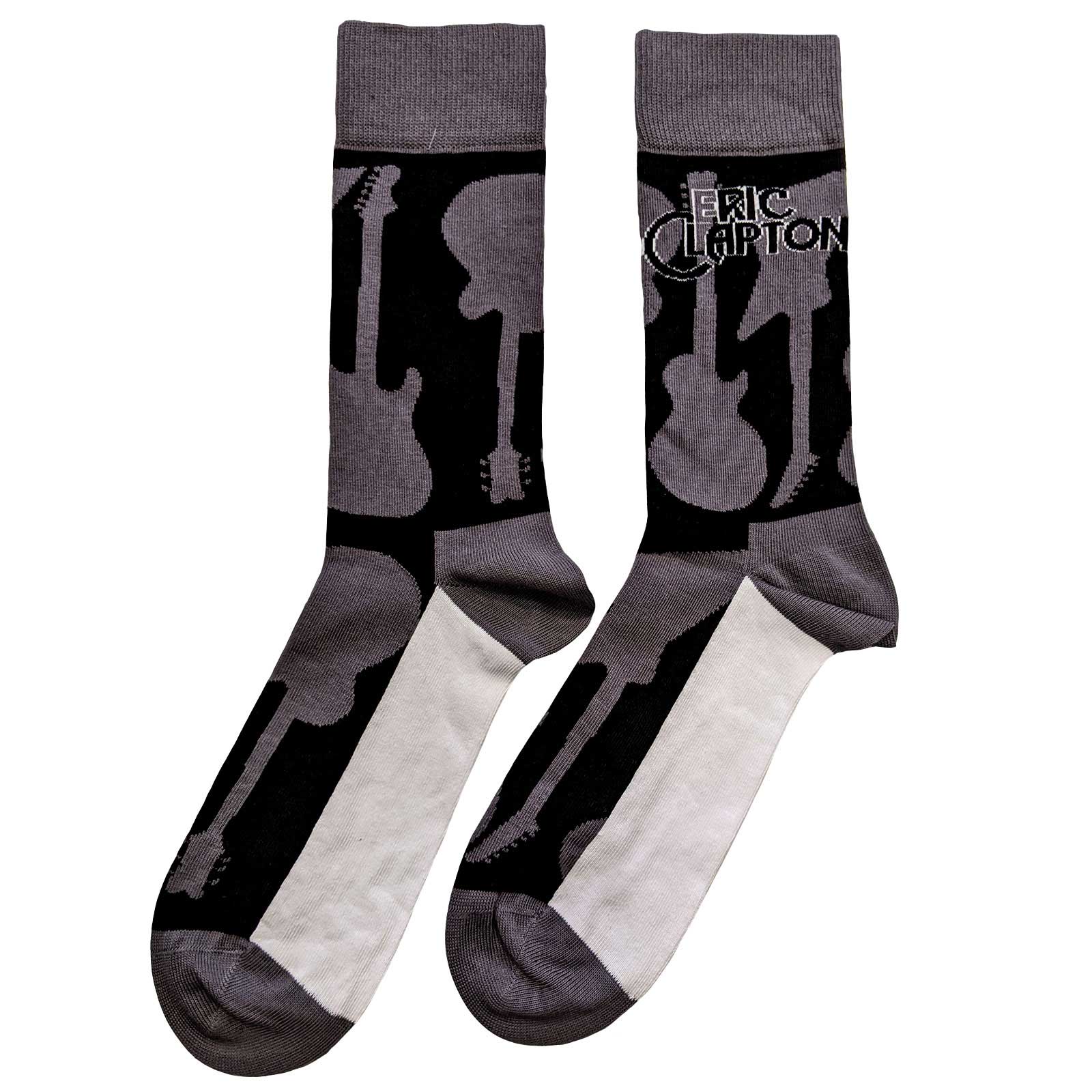 Grey - Back - Eric Clapton Unisex Adult Guitar Socks