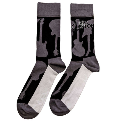 Grey - Back - Eric Clapton Unisex Adult Guitar Socks