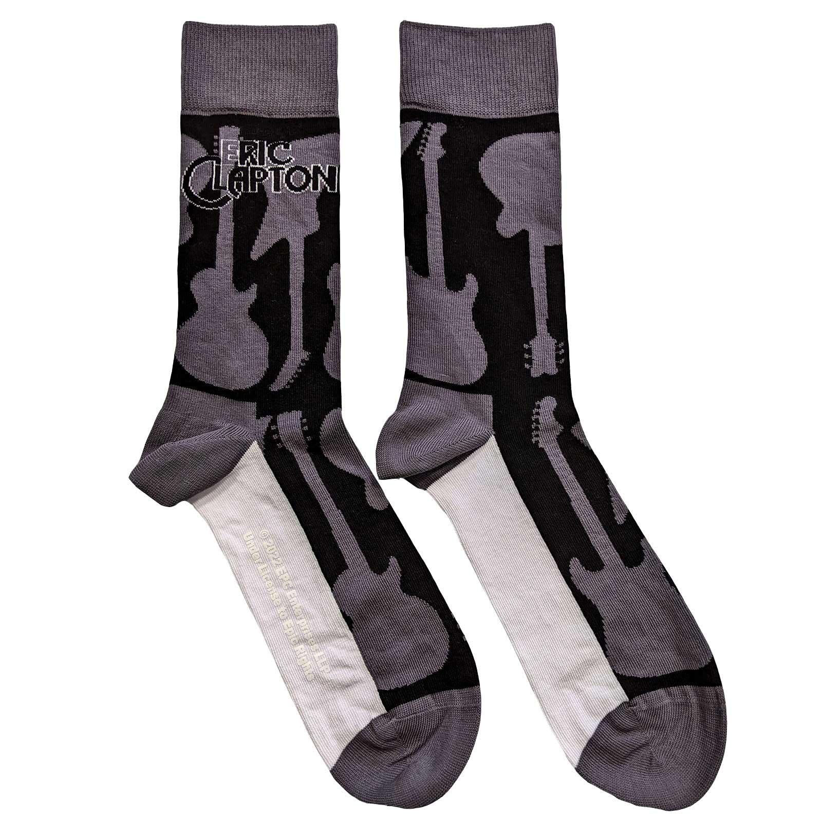 Grey - Front - Eric Clapton Unisex Adult Guitar Socks
