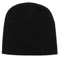 Black - Back - Death Unisex Adult Logo Beanie