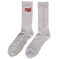 White-Red - Back - Nas Unisex Adult KD II Socks