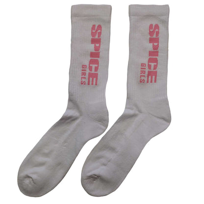 White - Back - Spice Girls Unisex Adult Logo Socks