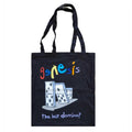 Black - Front - Genesis The Last Domino? Tote Bag