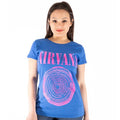 Blue - Back - Nirvana Womens-Ladies Vestibule Cotton T-Shirt