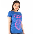 Blue - Side - Nirvana Womens-Ladies Vestibule Cotton T-Shirt