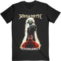 Black - Front - Megadeth Unisex Adult Vic Removing Hood T-Shirt