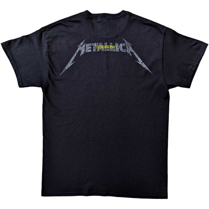 Black - Back - Metallica Unisex Adult 72 Seasons Charred Logo T-Shirt