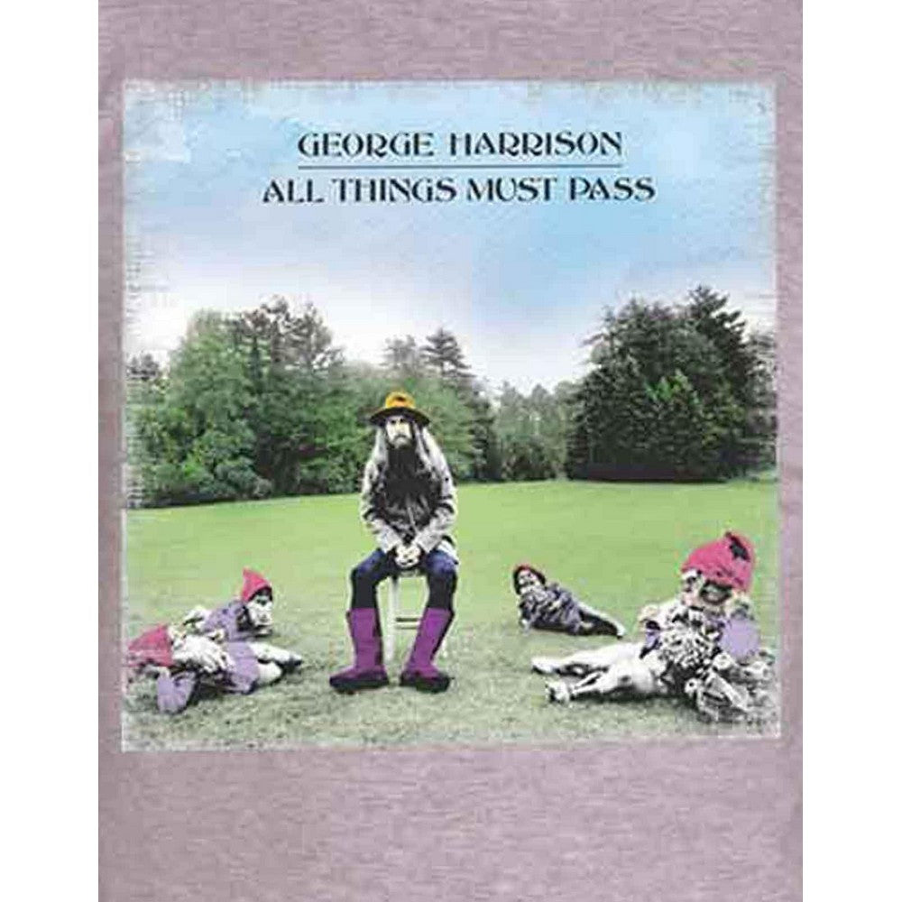 Grey - Side - George Harrison Unisex Adult All Things Must Pass Cotton T-Shirt