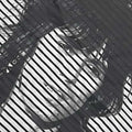 Black-White - Back - The Rolling Stones Unisex Adult Keith Striped T-Shirt