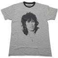 Black-White - Front - The Rolling Stones Unisex Adult Keith Striped T-Shirt