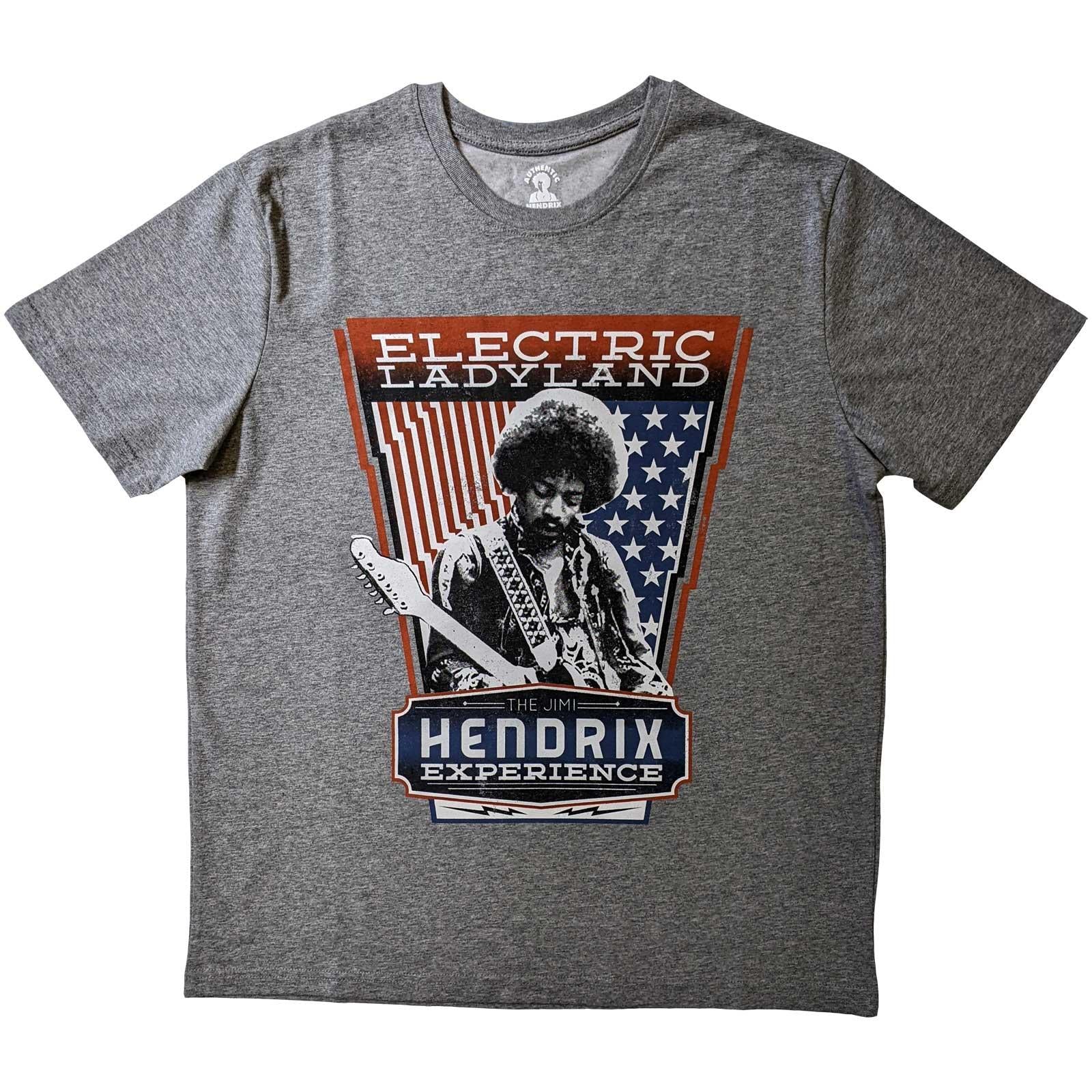 Grey - Front - Jimi Hendrix Unisex Adult Electric Ladyland Cotton T-Shirt