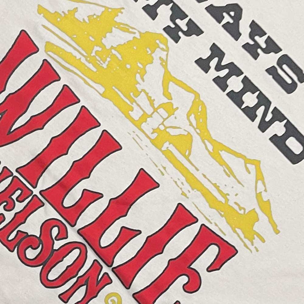 Natural - Back - Willie Nelson Unisex Adult Always On My Mind T-Shirt