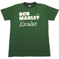 Black-Green - Front - Bob Marley Unisex Adult Exodus Striped T-Shirt