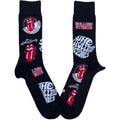 Black - Front - The Rolling Stones Unisex Adult Logo Socks
