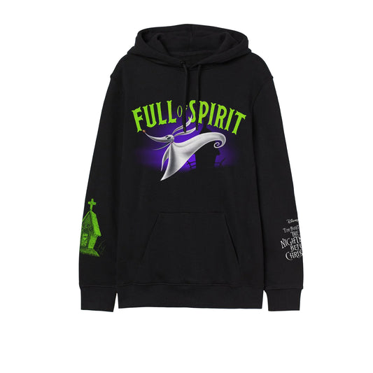 Black - Front - Nightmare Before Christmas Unisex Adult Full Of Spirit Hoodie