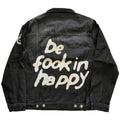Black Denim - Back - Yungblud Unisex Adult Be Fooking Happy Denim Jacket