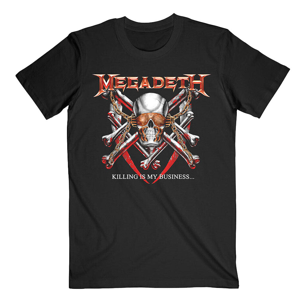 Black - Front - Megadeth Unisex Adult Killing Is My Business Back Print T-Shirt