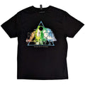 Black - Front - Pink Floyd Unisex Adult Live Band Rainbow Cotton T-Shirt