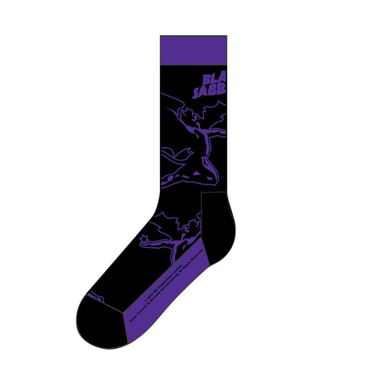 Black - Front - Black Sabbath Unisex Adult Logo Socks