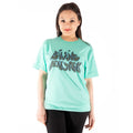 Blue - Side - Billie Eilish Unisex Adult Neon Logo T-Shirt
