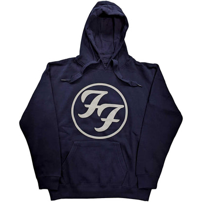 Navy Blue - Front - Foo Fighters Unisex Adult Logo Hoodie