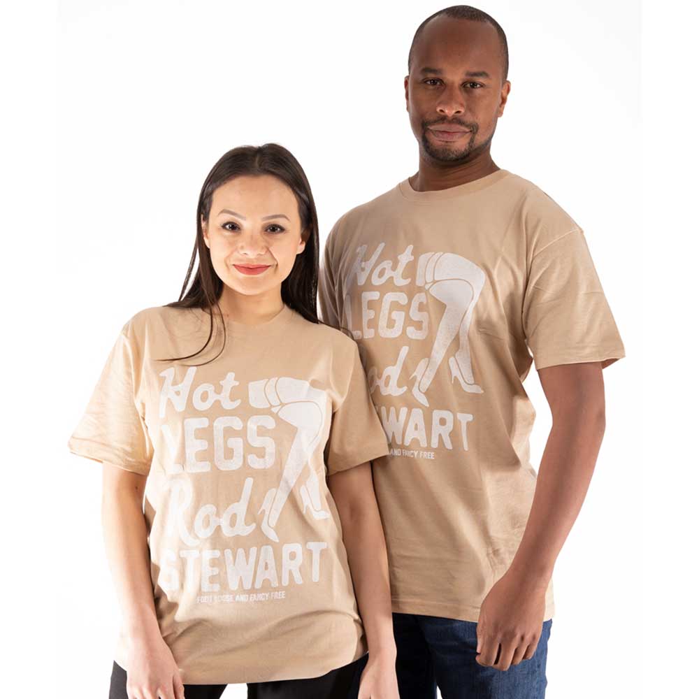 Sand - Side - Rod Stewart Unisex Adult Hot Legs T-Shirt