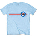 Light Blue - Front - The Jam Unisex Adult Target Stripe Cotton T-Shirt