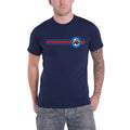 Navy Blue - Front - The Jam Unisex Adult Target Stripe Cotton T-Shirt