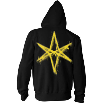 Black - Back - Bring Me The Horizon Unisex Adult Spray Hex Hoodie