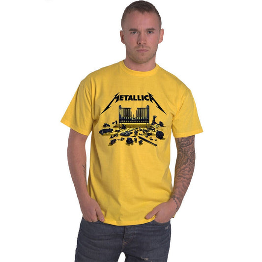 Yellow - Front - Metallica Unisex Adult 72 Seasons Simplified Cover Cotton T-Shirt