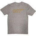Grey - Back - James Bond Unisex Adult No Time To Die Back Print Logo T-Shirt
