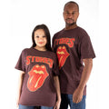 Brown - Side - The Rolling Stones Unisex Adult Gothic Text T-Shirt
