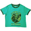 Green - Front - Run DMC Womens-Ladies It´s Tricky Record Vintage Crop Top