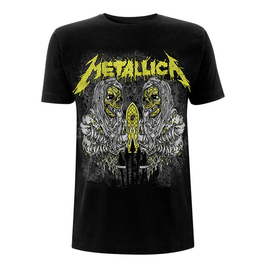 Black - Front - Metallica Unisex Adult Sanitarium Back Print T-Shirt
