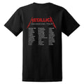Black - Back - Metallica Unisex Adult Master Of Puppets European Tour ´86 Back Print T-Shirt