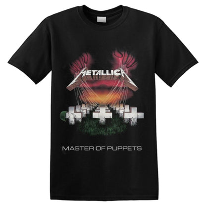 Black - Front - Metallica Unisex Adult Master Of Puppets European Tour ´86 Back Print T-Shirt