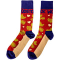 Red - Back - Woodstock Unisex Adult Birds & Hearts Ankle Socks