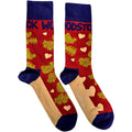 Red - Front - Woodstock Unisex Adult Birds & Hearts Ankle Socks