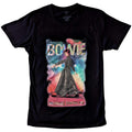 Black - Front - David Bowie Unisex Adult Moonage Daydream Embellished Cotton T-Shirt