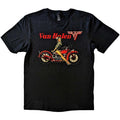 Black - Front - Van Halen Unisex Adult Pinup Motorcycle Cotton T-Shirt