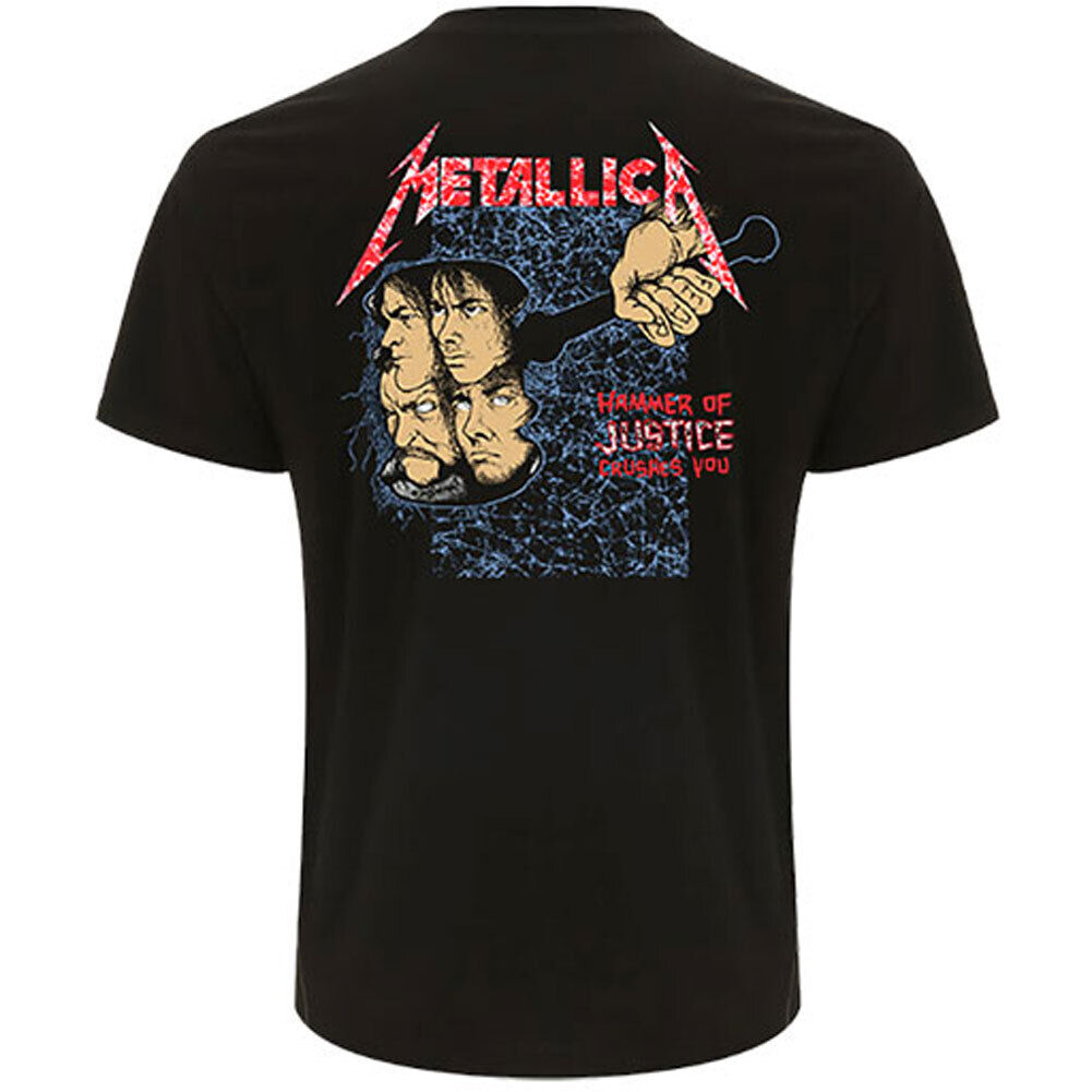 Black - Back - Metallica Unisex Adult And Justice For All Back Print T-Shirt