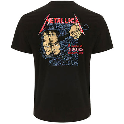 Black - Back - Metallica Unisex Adult And Justice For All Back Print T-Shirt