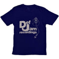 Navy Blue - Front - Def Jam Recording Unisex Adult Logo Cotton T-Shirt